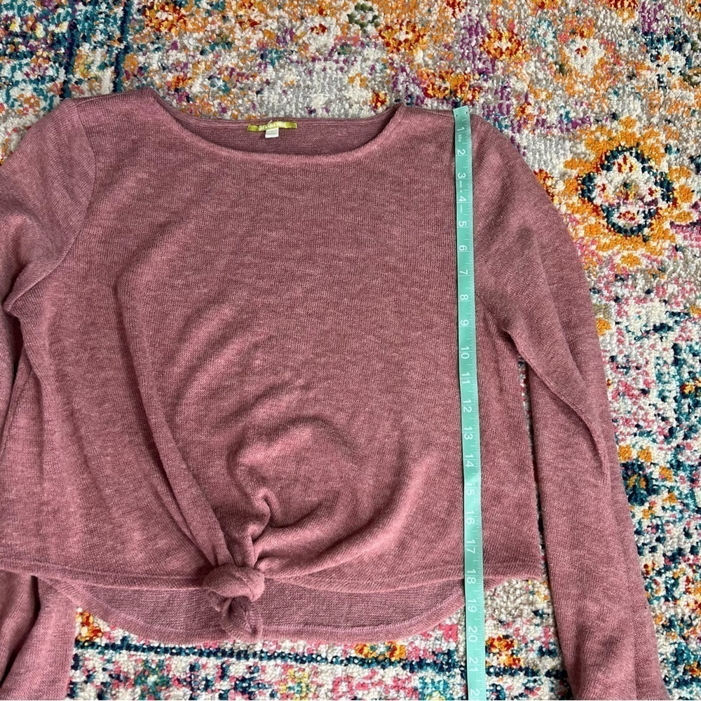 Gianni‎ Bini Thin Knit Tie Knot Sweater Flare Sleeves - Picture 5 of 8